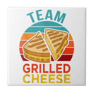 Team Grilled Cheese Funny Sandwich Lover Graphic Tile