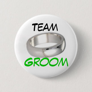 Team Groom 6 Cm Round Badge