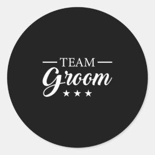 Team groom bachelor party team groom performance  classic round sticker