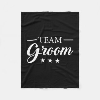 Team groom bachelor party team groom performance  fleece blanket