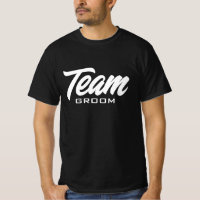 Team Groom black and white wedding party game