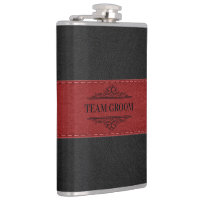 Team Groom Black & Red Leather 2
