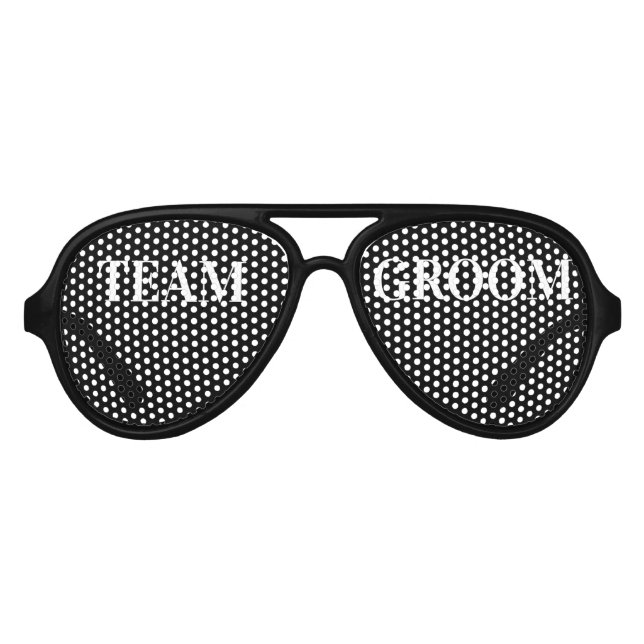 Team groom bridal party photoshoot aviator sunglasses (Front)