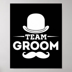 Team Groom Crew Party Squad Grooms Bachelor  Poster
