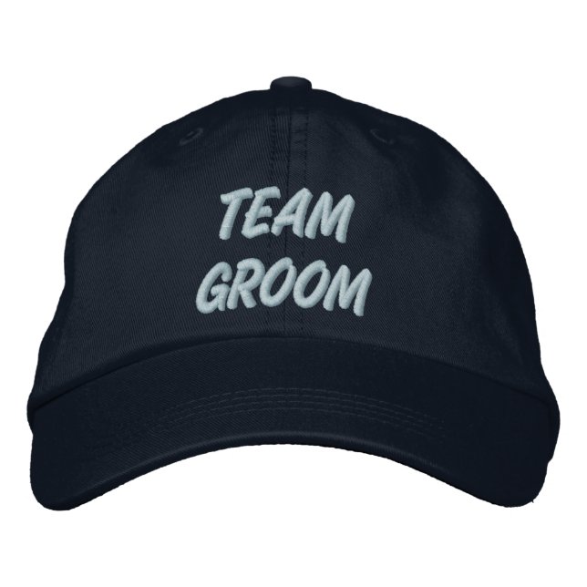 Team Groom Embroidered Hat (Front)