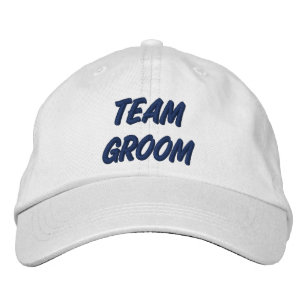 Team Groom Embroidered Hat