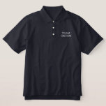 Team Groom Embroidered Polo Shirt<br><div class="desc">Classic polo shirt Team Groom is shown in the navy colour with white embroidered letters.
Customise this item or buy as shown.</div>