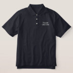 Team Groom Embroidered Polo Shirt<br><div class="desc">Classic polo shirt Team Groom is shown in the navy colour with white embroidered letters.
Customise this item or buy as shown.</div>