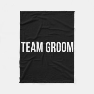 Team Groom - Fleece Blanket