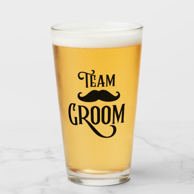 Team Groom Glass (Front Filled)