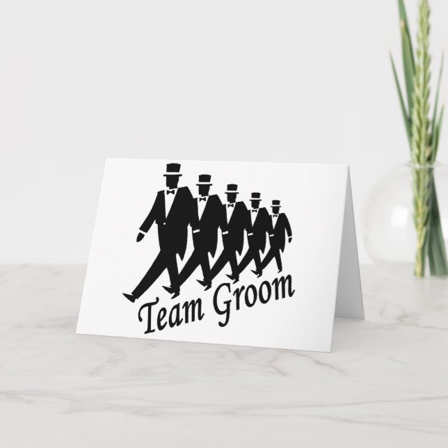Team Groom Groomsmen Card (Front)