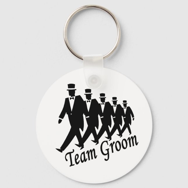Team Groom (Men) Key Ring (Front)