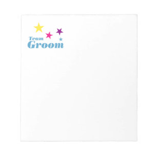Team groom notepad