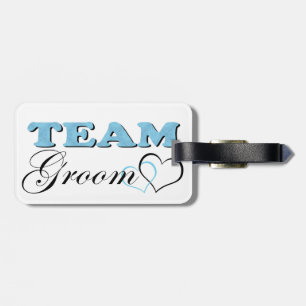 Team Groom - Pale Blue Luggage Tag