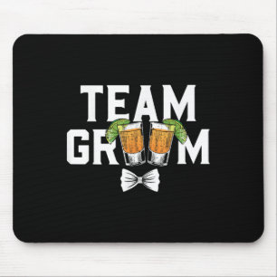 Team Groom Party Bachelor Shots Bride Wedding  Mouse Pad