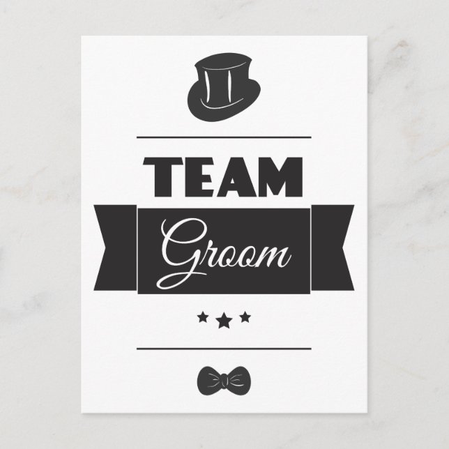 Team groom postcard (Front)