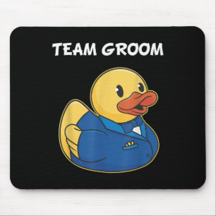 Team Groom Rubber Duck Party Boys Stag Night Mouse Pad