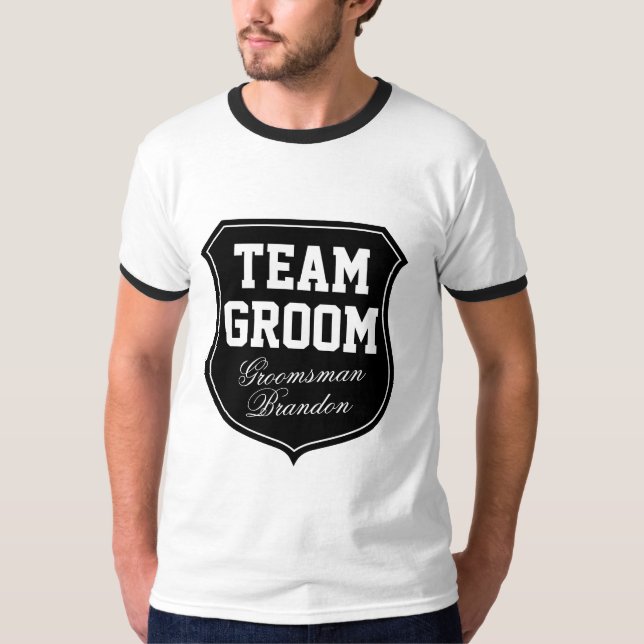 Team Groom shirts for wedding party (Front)