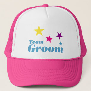 Team groom trucker hat