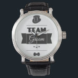 Team groom watch<br><div class="desc">Hello and welcome ,  this funny and unique design "Team Groom" to wear the day of the Bachelor Party or Wedding Day.</div>