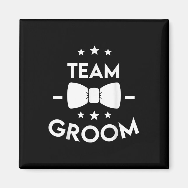 Team Groom Wedding Party Gift  Magnet (Front)