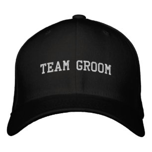 'Team Groom' Wedding Photographs Bachelor Party Embroidered Hat