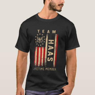 Team HAAS Lifetime Member American Flag T-Shirt