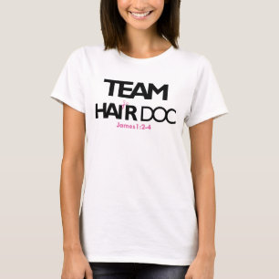 Team Hair Doc White (Bella) T-Shirt
