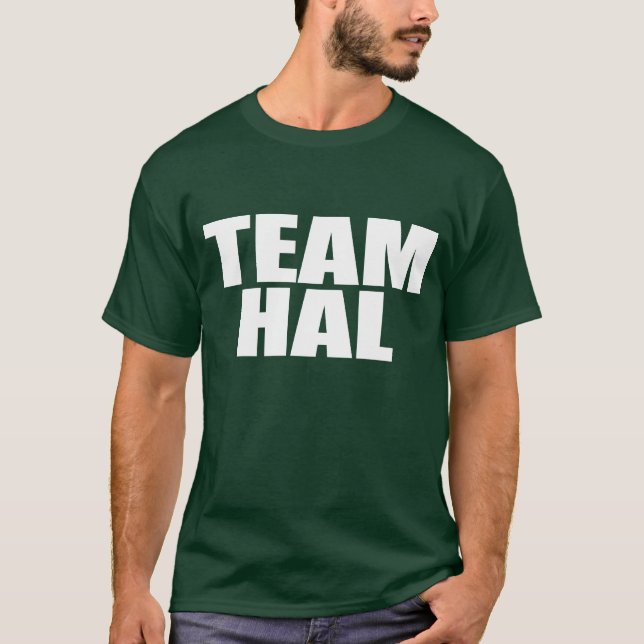 Team Hal (green) T-Shirt (Front)