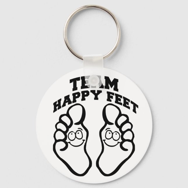 Team Happy Feet Key Ring (Front)