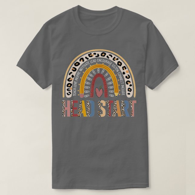 Team Head Start Squad Back To School Rainbow Kids  T-Shirt (Design Front)