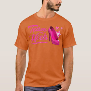 Team Heels Girl Gender Reveal Family Party (1) T-Shirt