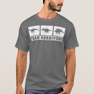 Team Herbivore Dinosaur Vegan Vegetarian Plant Bas T-Shirt