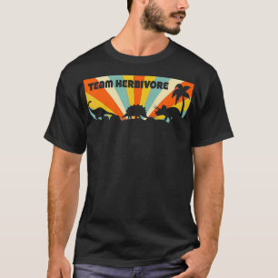 Team Herbivore Dinosaur  Vegan Vegetarian  T-Shirt