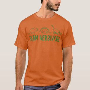 Team Herbivore Vegan Plant Based Diet Dino Vegetar T-Shirt