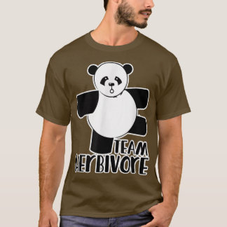 Team Herbivore vegan vegetarian t panda bear tee