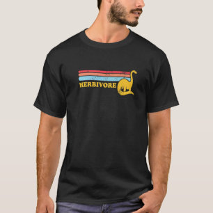 Team Herbivore Vintage Vegan Dinosaur Vegetarian P T-Shirt