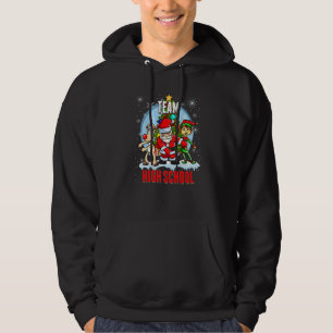 Team High School Santa Elf Reindeer Flossing Kids Hoodie