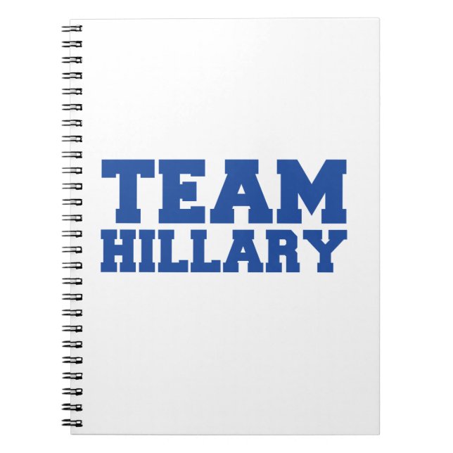 TEAM HILLARY CLINTON BLUE.png Spiral Notebook (Front)