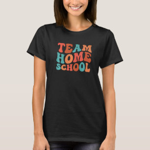 Team Homeschool Mum Groovy Homeschool Mama T-Shirt