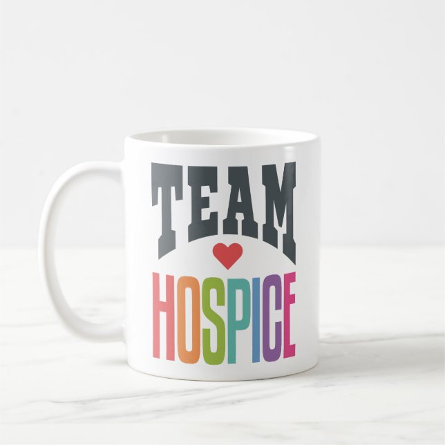 Team Hospice Squad Nurse Nursing  Coffee Mug (Left)