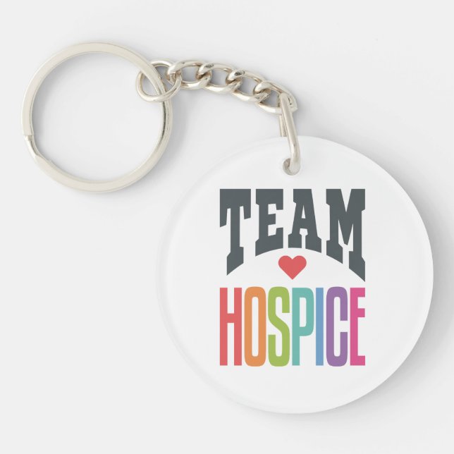 Team Hospice Squad Nurse Nursing Key Ring (Front)