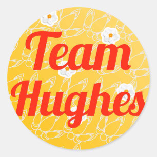 Team Hughes Classic Round Sticker