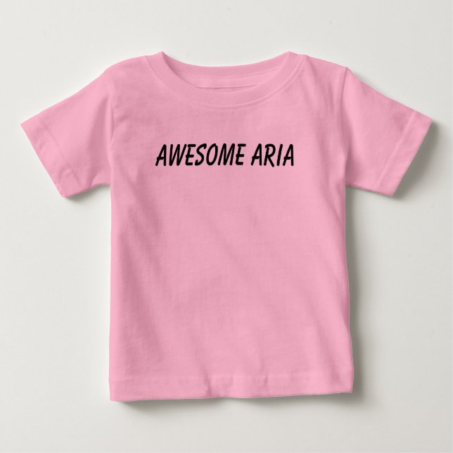 Team hype (Awesome Aria t-shirt baby/todler) (Front)