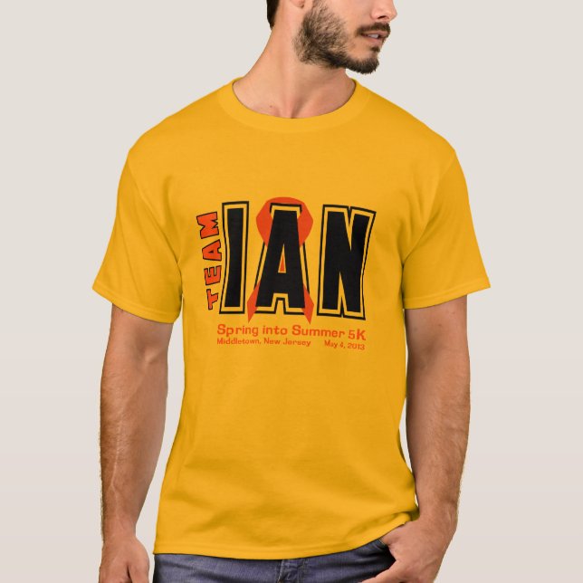 Team Ian 5K Shirts (Front)