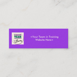 Team in Training Fundraising Business Cards