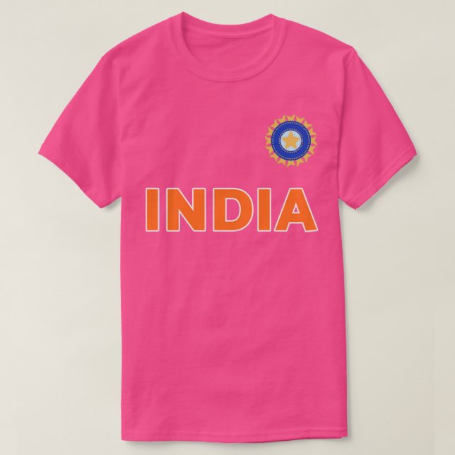 Team India Cricket Jersey For Cricket Fans  T-Shirt (Design Front)