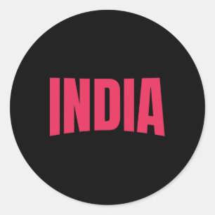 Team India World Cricket Cup Fan Jersey  Classic Round Sticker