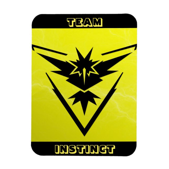 Team Instinct POGO Raid Car Magnet (Vertical)