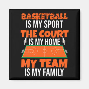 Team is family proud basketball player t shirt magnet